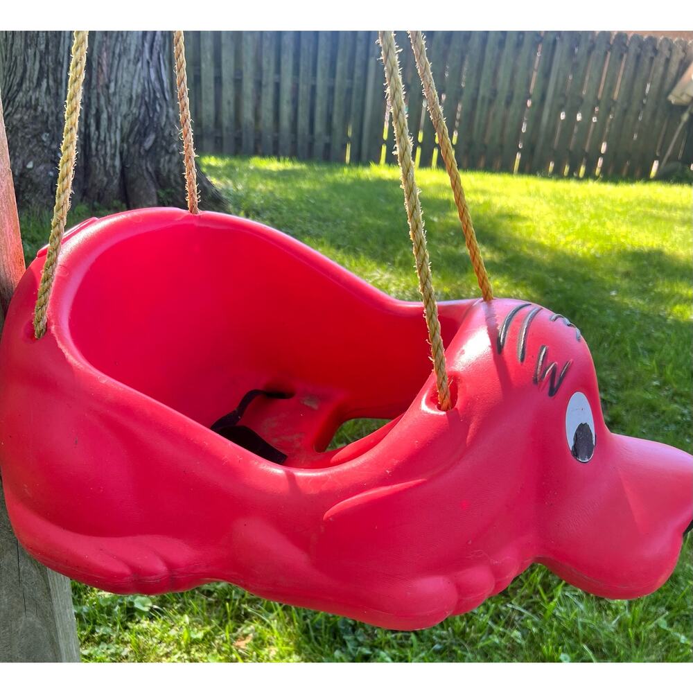 Clifford The Big Red Dog Scholastic outdoor rope string outdoor swing vintage - Picture 2 of 11